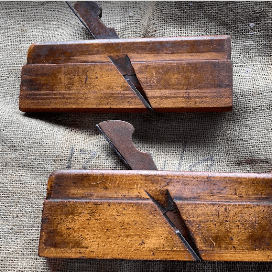 Pair No 10 Hollow & Round Moulding Planes by A Mathieson & Son Glasgow