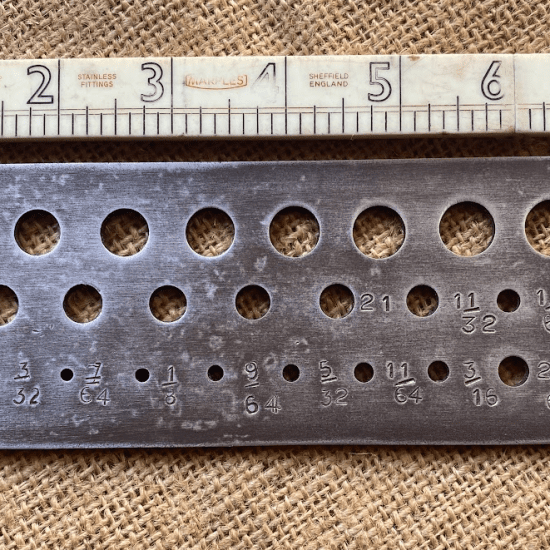 Artisan Drill Bit Gauge in Steel