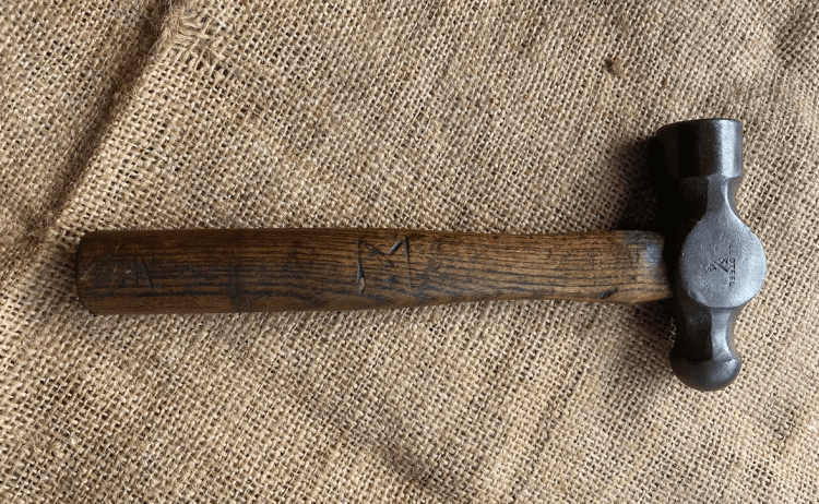 Vintage 3/4lb Ball Pein Hammer 9" Shaft - Image 2