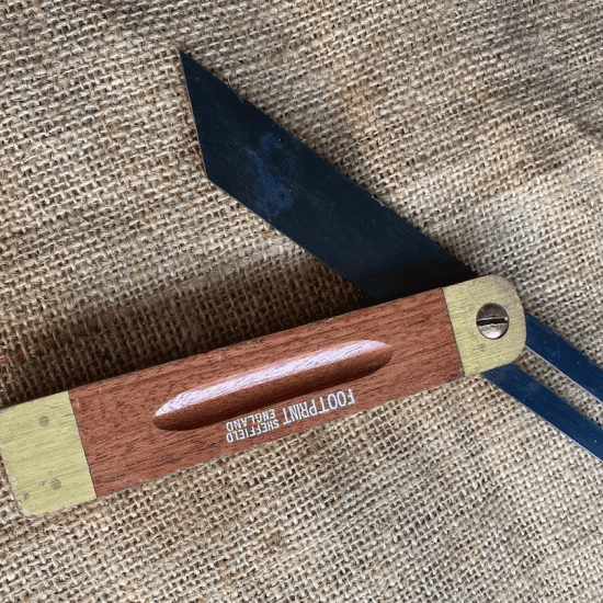 Vintage 6" Footprint Carpenter's Sliding Bevel