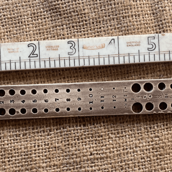 Vintage Artisan Made Brass Drill Bit Guide