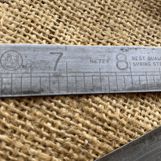 Vintage A1 Brand No 724 2ft Steel Rule