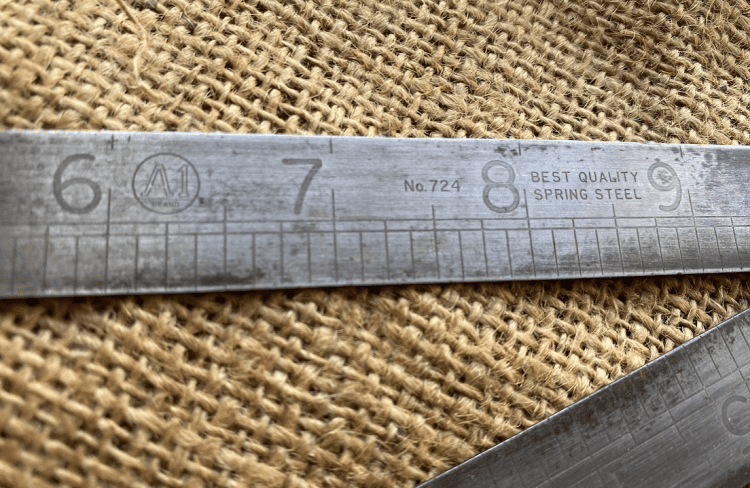 Vintage A1 Brand No 724 2ft Steel Rule