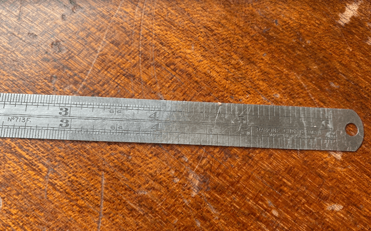 Vintage Rabone Chesterman No713F Engineer's 6" Steel Rule - Image 2