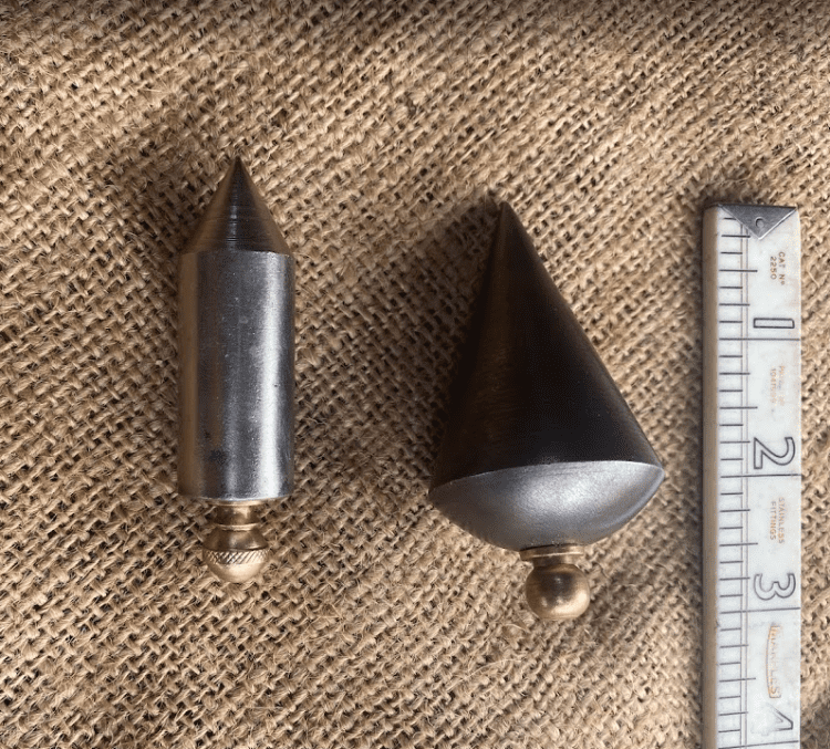 Two Small Vintage Plumb Bobs - Image 2