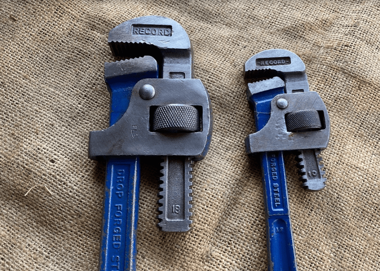 Vintage Record Stillsons/Pipe Wrench x 2