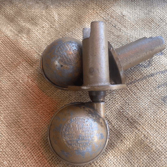 Vintage Castors x 2 by Archibald Kenrick and Sons Ltd