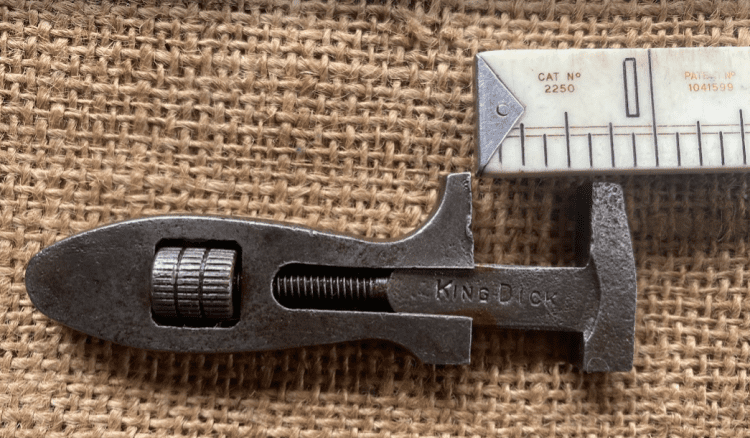 Vintage King Dick Tiny Adjustable Wrench - Image 2