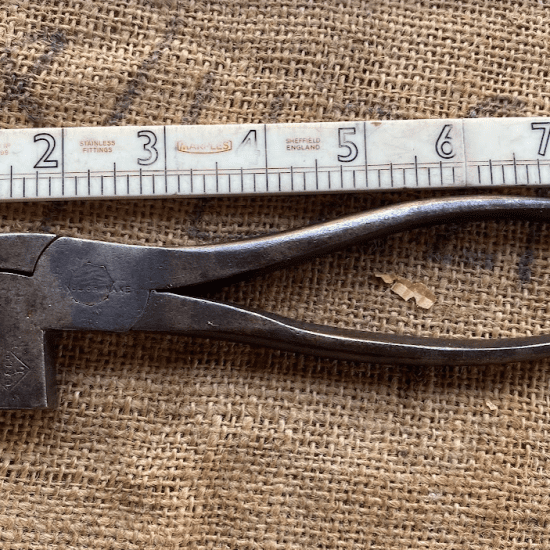 Vintage U & Co L Brand Cobblers Shoemaking Pliers | England