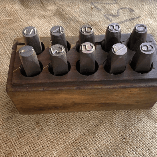 Vintage Pryor 3/8" number punches/stamps.