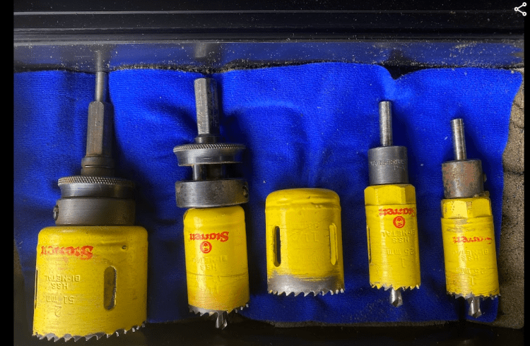5 x Starrett Hole Cutters in Box