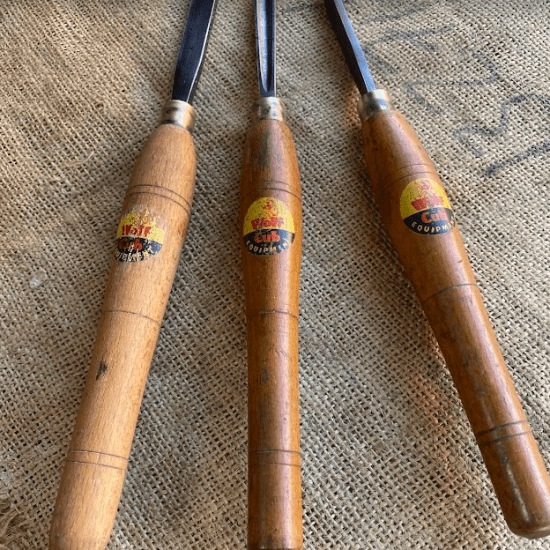 Set of 3 Wood Turning Tools WOLF CUB Home Constructor No. 7
