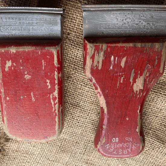 No62 and No80 Skarsten scraper pair