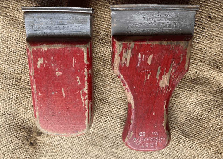 No62 and No80 Skarsten scraper pair