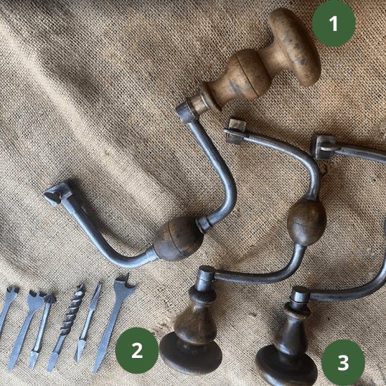 Vintage Brace & Bits - Choice of 3 brace types