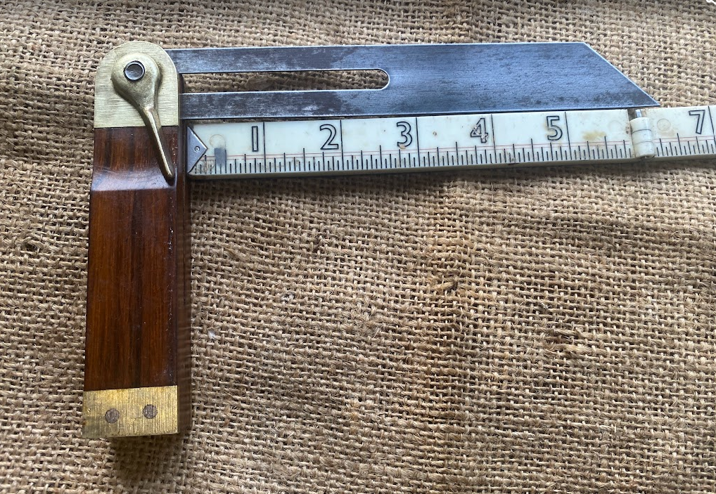 Vintage Curated Set: Tri-Square, Sliding Bevel and Marking Gauge - Image 6