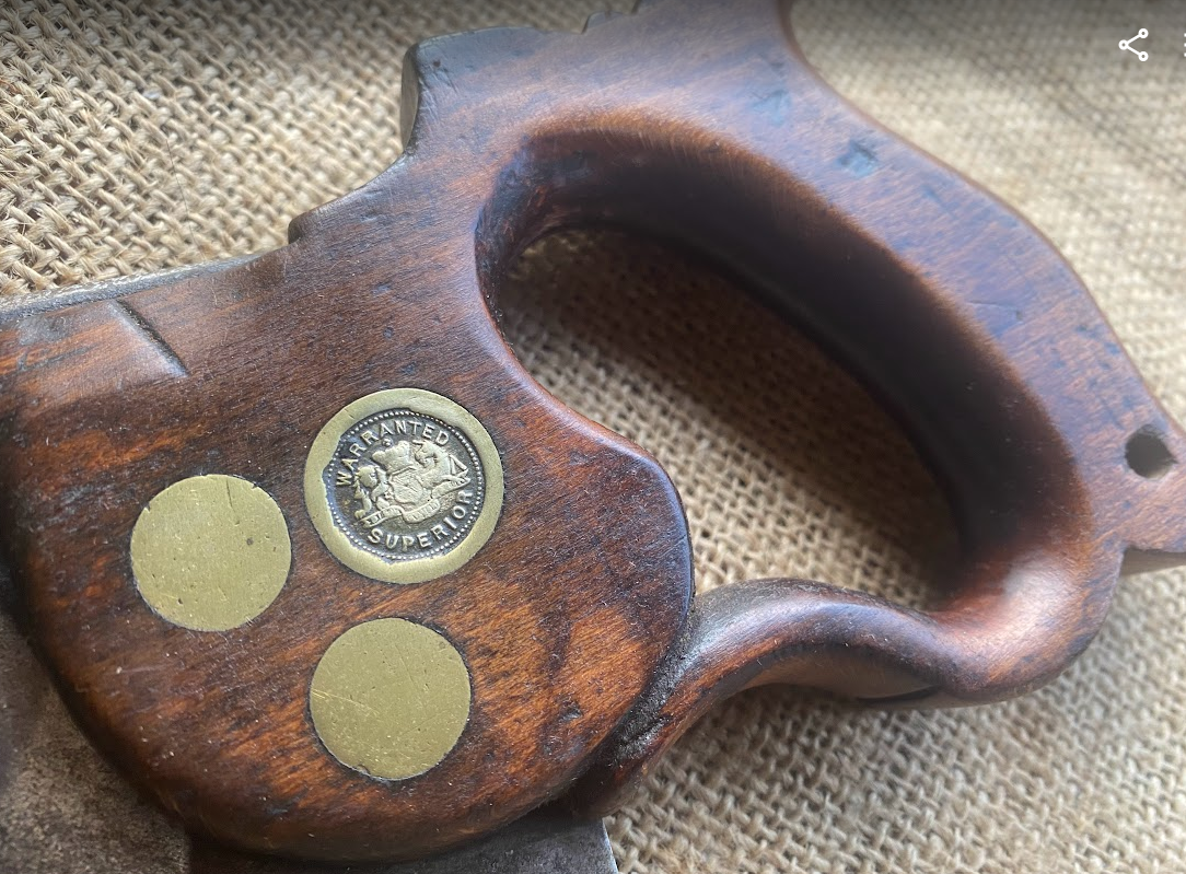 Vintage 12" Joseph Peace & Co Ltd Tenon Saw C1890 - Image 4