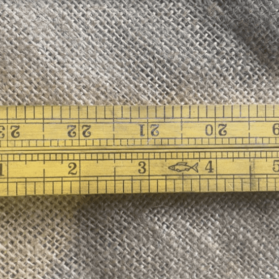 Vintage 2ft Hardwood and Brass Rule marked 7011