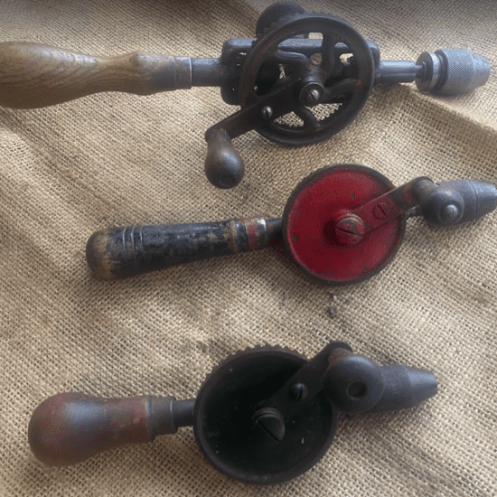 3 nice Vintage Eggbeater Hand Drills
