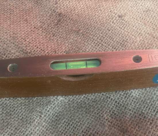 Vintage Rabone Chesterman Teak and Brass Boat Level No 1626