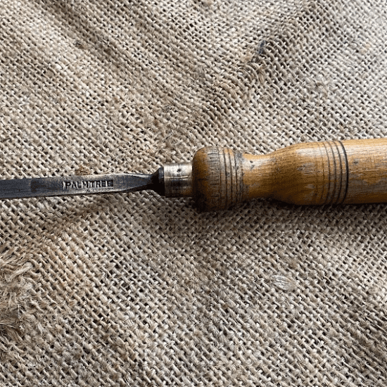 Vintage Mawhood Palm Tree 1/4 Firmer Chisel