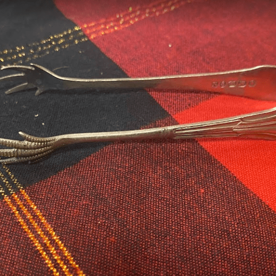 Vintage Silver Sugar Lump Tweezers