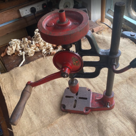 Vintage Keen drill press by M C Gooding