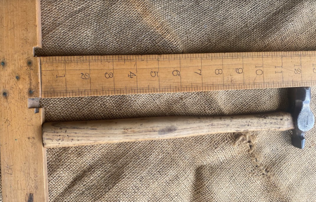 Vintage Brades Warrington-Pattern Cross-Pein Hammer Broad Arrow 1944 - Image 6