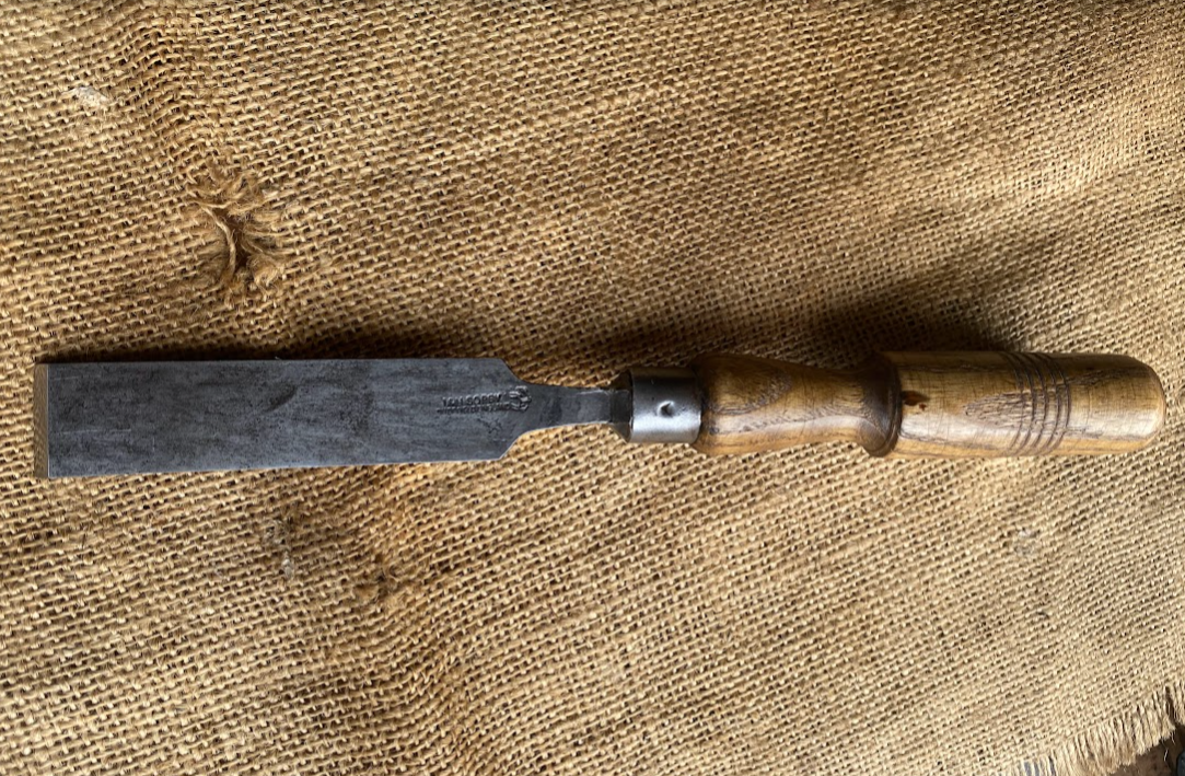 Vintage IH Sorby 1" Firmer Chisel Military Arrow