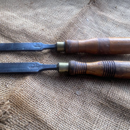 Two Marples vintage firmer chisels