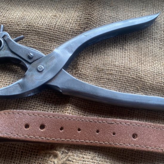 Vintage Nuttall Rotating Header Leather Hole Punch