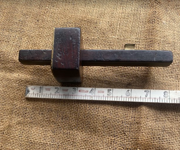 Vintage Rosewood and Brass Mortice Gauge - Image 2