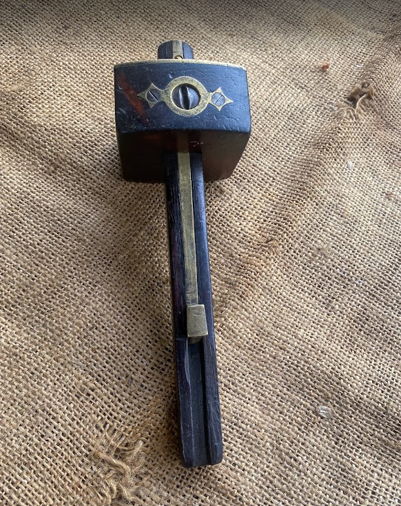Vintage Rosewood and Brass Mortice Gauge - Image 5