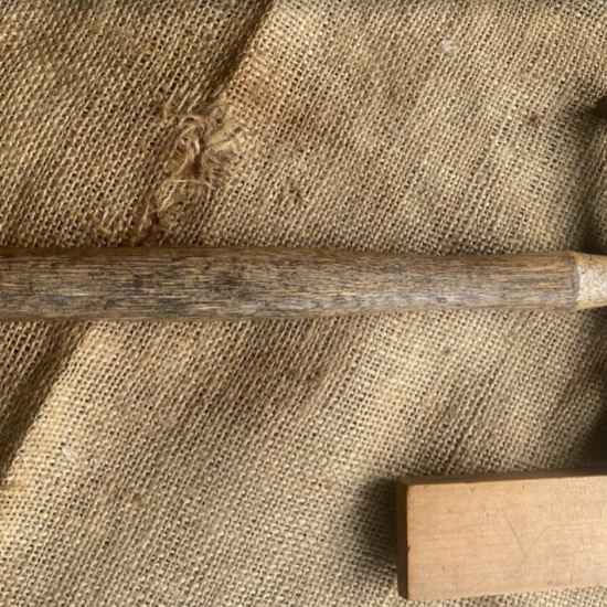 Vintage Planishing Hammer Round and Square 6"