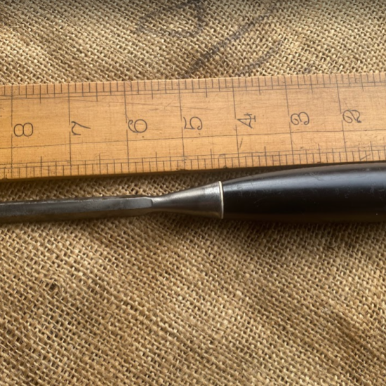 Vintage 5001 Series 3/8" Black Handled Bevel Edged Chisel